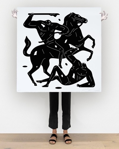Into The Night MMXXI (Black On White) by Cleon Peterson